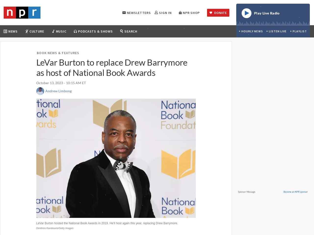 LeVar Burton's New Chapter: From Reading Rainbow to Hosting the National Book Awards